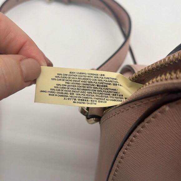 Kate Spade New York Pink Leather Dome Double Handle Crossbody Satchel BLEMISH - Picture 13 of 13